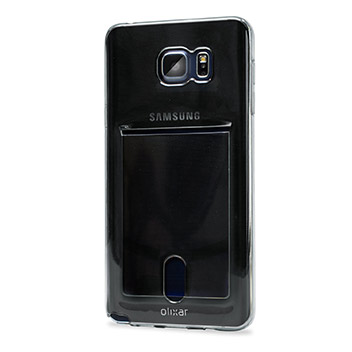 FlexiShield Slot Samsung Galaxy Note 5 Gel Case - Grey Tint
