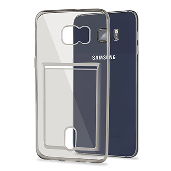 FlexiShield Slot Samsung Galaxy S6 Edge Plus Gel Case - Grey Tint