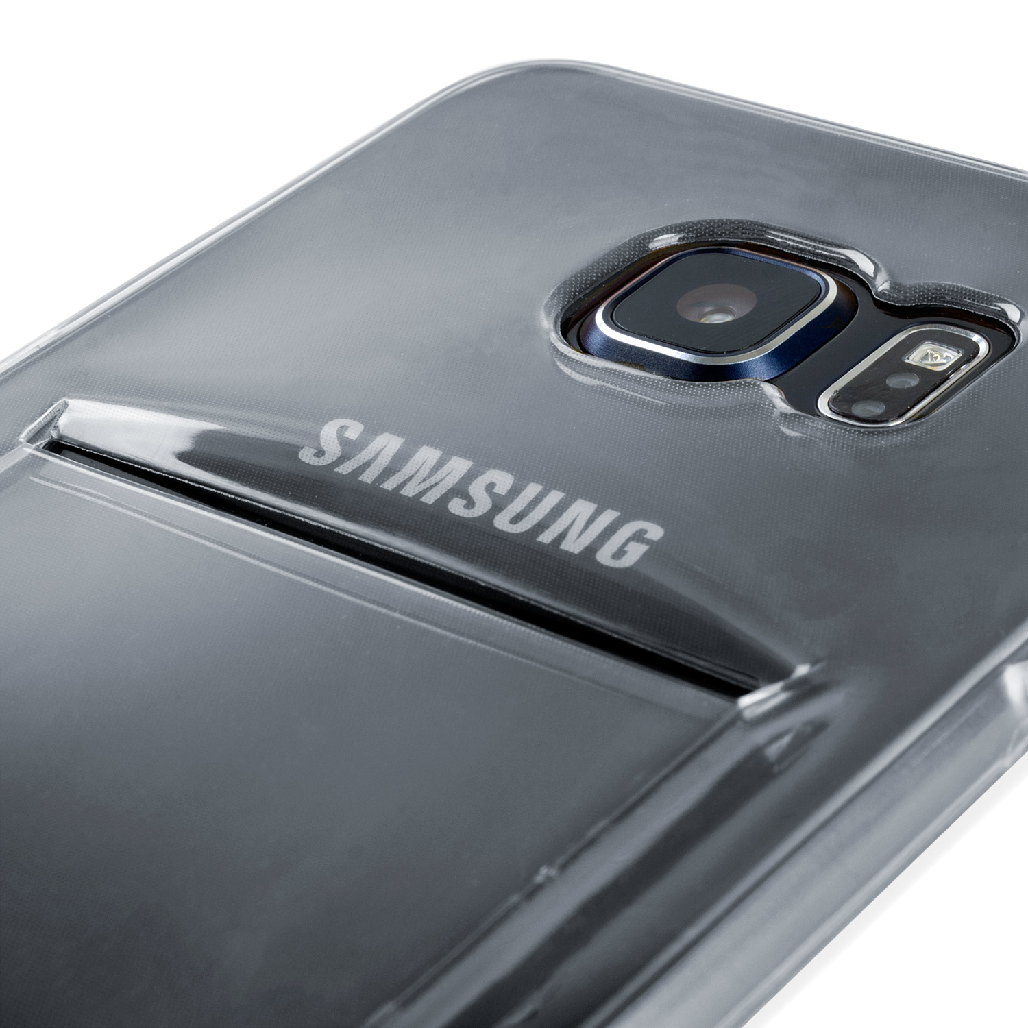 FlexiShield Slot Samsung Galaxy S6 Edge Plus Gel Case - Grey Tint