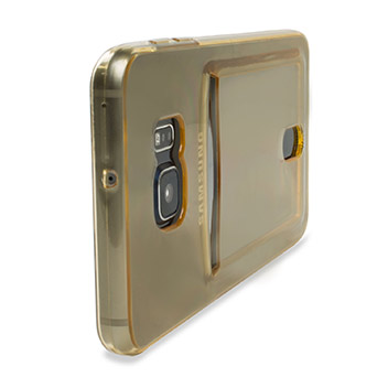 FlexiShield Slot Samsung Galaxy S6 Edge Plus Gel Case - Gold Tint