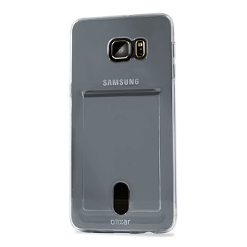 FlexiShield Slot Samsung Galaxy S6 Edge Plus Gel Case - Crystal Clear