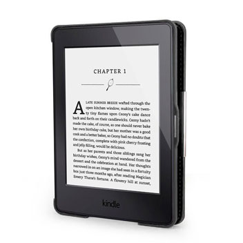 Olixar Leather-Style Kindle Paperwhite Case - Black