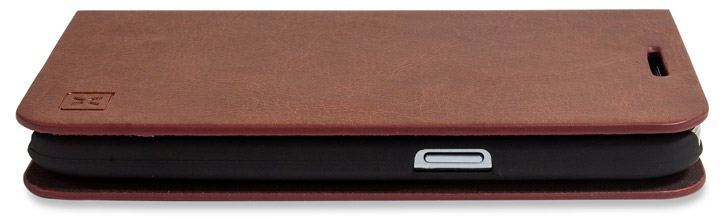 Olixar Leather-Style Samsung Galaxy Core Prime Wallet Case - Brown