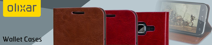 Olixar Leather-Style Samsung Galaxy Core Prime Wallet Case - Brown