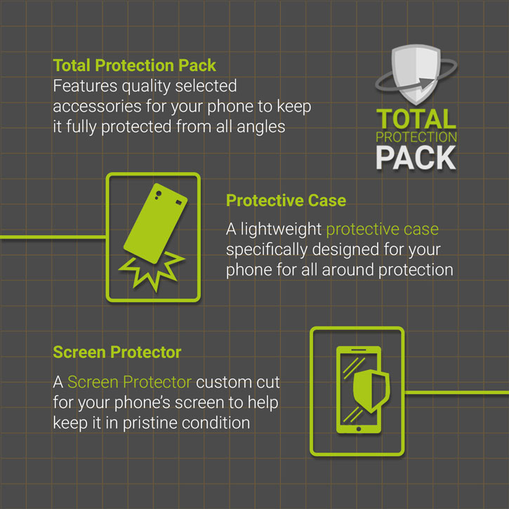 Olixar Total Protection BlackBerry KEYone Skal & Skärmkydd - Pack