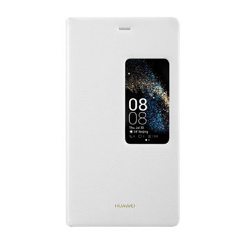 Official Huawei P8 Smart View Flip Case - White