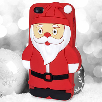 Olixar 3D Santa iPhone 5S / 5 Silicone Case