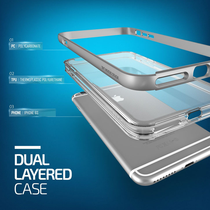 Verus Crystal Bumper iPhone 6S Case - Light Silver