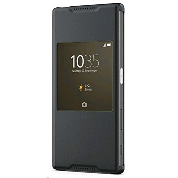 Sony Xperia Z5 Style-Up Smart Window Cover Case - Black