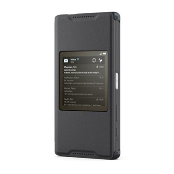 Gestreept Efficiënt wasmiddel Official Sony Xperia Z5 Compact Style Cover Smart Window Case - Black