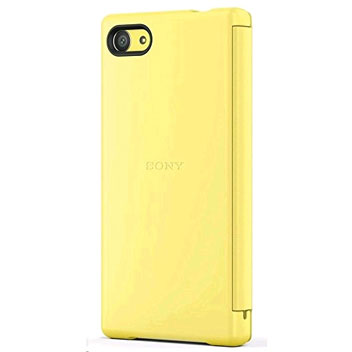 Vreemdeling paspoort ik ben slaperig Official Sony Xperia Z5 Compact Style Cover Smart Window Case - Yellow