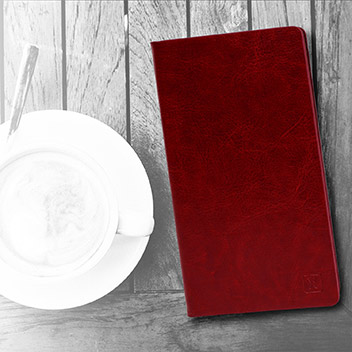 Olixar Leather-Style Sony Xperia Z5 Wallet Stand Case - Red