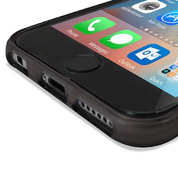 FlexiShield iPhone 6S Plus Gel Case - Smoke Black