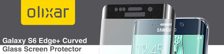 Olixar Galaxy S6 Edge Plus Curved Glass Screen Protector - Black