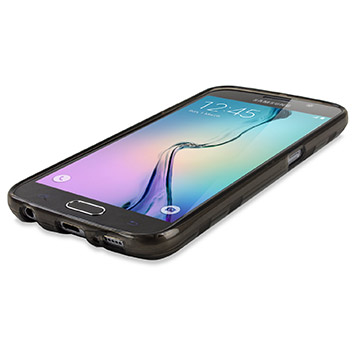 FlexiGrip Samsung Galaxy S6 Gel Case - Smoke Black
