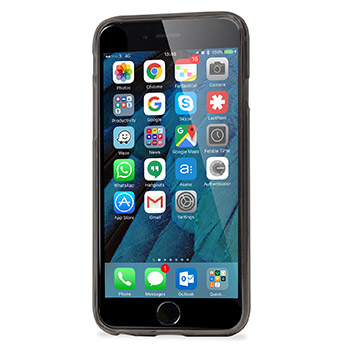 Funda iPhone 6S Plus / 6 Plus FlexiGrip Gel - Negra Ahumada