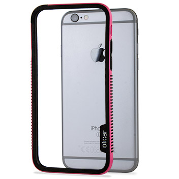Olixar FlexiFrame iPhone 6S Bumper Case - Hot Pink