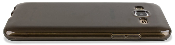 FlexiShield Samsung Galaxy J5 Gel Case - Smoke Black