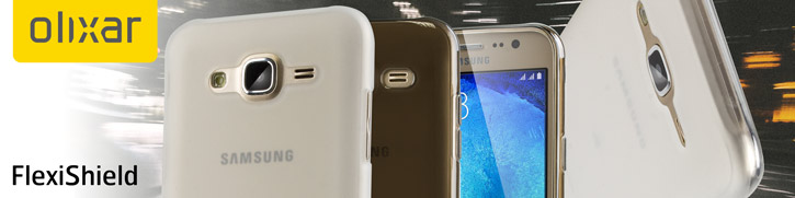 FlexiShield Samsung Galaxy J5 Gel Case - Frost White