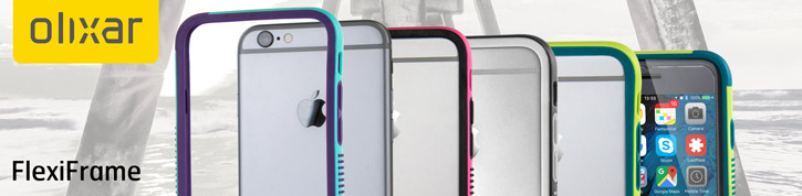 Coque Bumper Olixar FlexiFrame iPhone 6S Plus - Noir / Gris