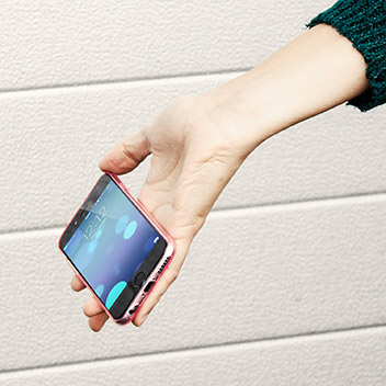 FlexiLoop iPhone 6S Plus Gel Case with Finger Holder - Rose Pink