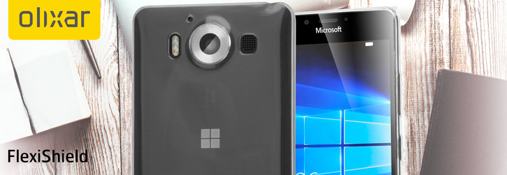 Coque Microsoft Lumia 950 Olixar FlexiShield - Transparent