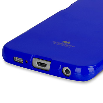 Mercury Goospery Jelly Samsung Galaxy S6 Edge Gel Case - Blue