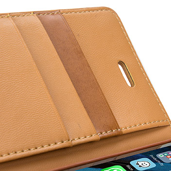 Mercury Sonata Diary iPhone 6S / 6 Premium Wallet Case - Camel