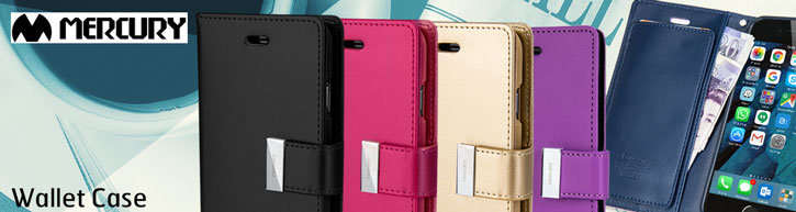 Mercury Rich Diary iPhone 6S / 6 Premium Wallet Case - Black