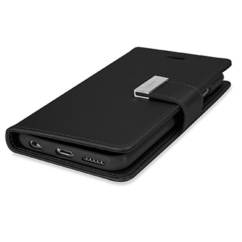 Mercury Rich Diary iPhone 6S / 6 Premium Wallet Case - Black