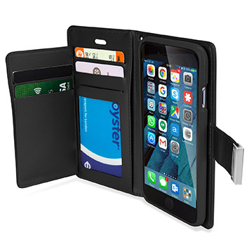 Mercury Rich Diary iPhone 6S / 6 Premium Wallet Case - Black