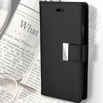 Mercury Rich Diary iPhone 6S / 6 Premium Wallet Case - Black