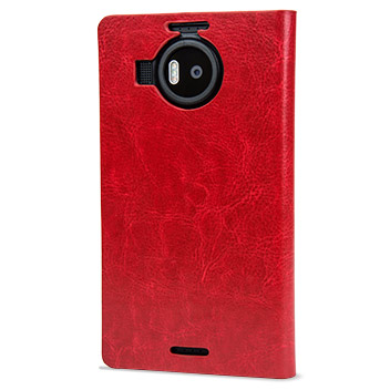 Olixar Leather-Style Microsoft Lumia 950 XL Wallet Case - Red