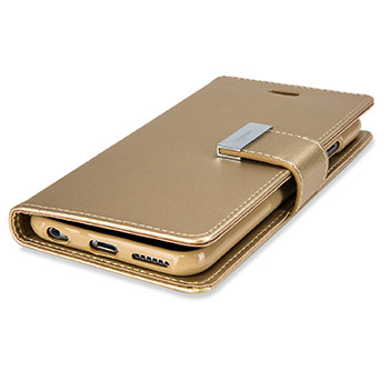 Housse portefeuille iPhone 6S / 6 Mercury Rich Diary Premium - Or