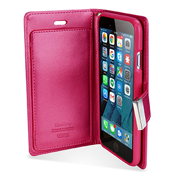 Schots Ruïneren stortbui Mercury Rich Diary iPhone 6S Plus / 6 Plus Wallet Case - Hot Pink