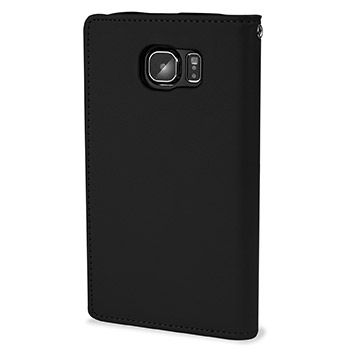 Mercury Rich Diary Samsung Galaxy S6 Premium Wallet Case - Black