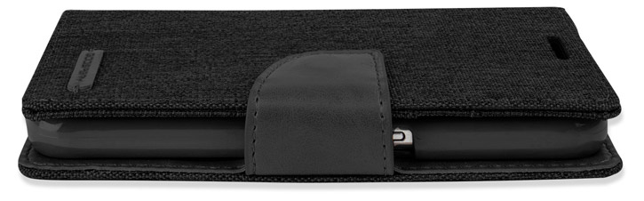 Mercury Canvas Diary Samsung Galaxy S6 Wallet Case - Black