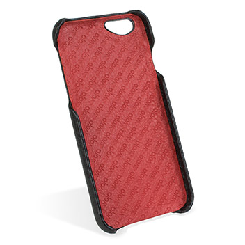 Vaja Grip iPhone 6S / 6 Premium Leather Case - Black / Rosso