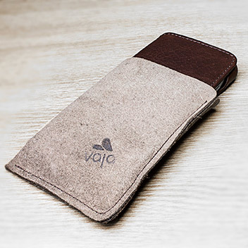 Housse iPhone 6S portefeuille de luxe Vaja Agenda - Marron Foncé