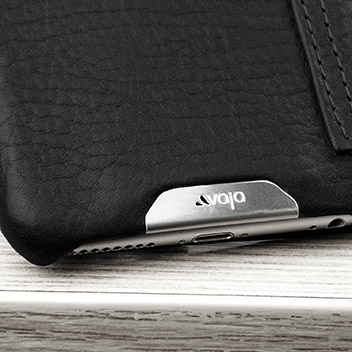 Vaja Wallet Agenda iPhone 6S Plus Premium Leather Case - Black