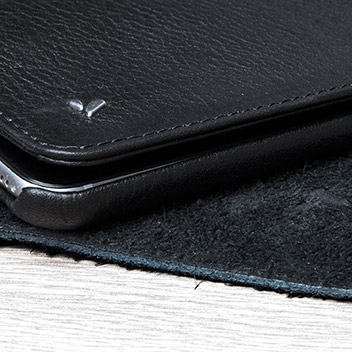 Vaja Wallet Agenda iPhone 6S Plus Premium Leather Case - Black