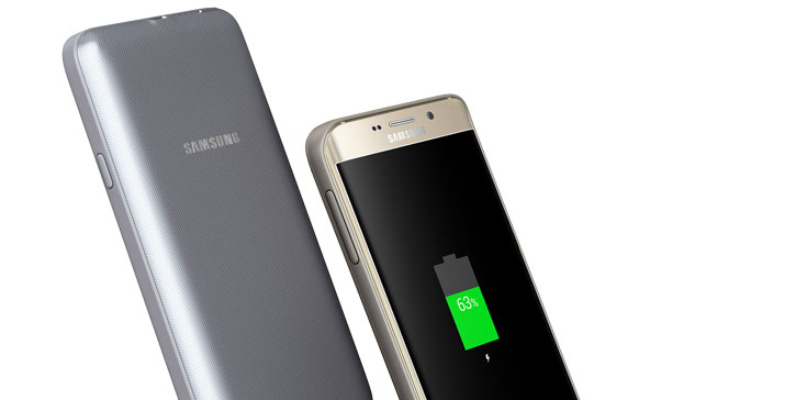 Official Samsung Galaxy S6 Edge Plus Wireless Charger Pack - Silver