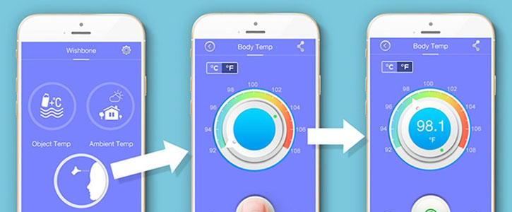 Thermomètre Bébé Wishbone iOS & Android