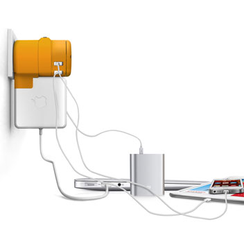 Chargeur Adaptateur et 20W USB Twist Plus+ World & Adaptateur Mac