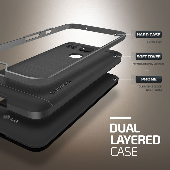 Verus High Pro Shield Series Nexus 5X Case - Steel Silver