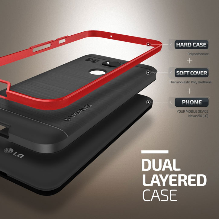 rand Edelsteen Naschrift Verus High Pro Shield Series Nexus 5X Case - Crimson Red
