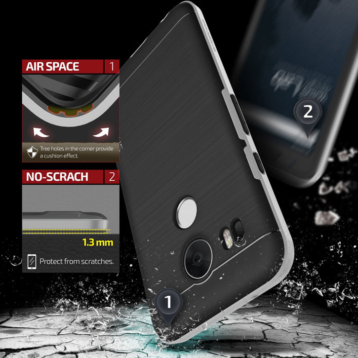 Verus High Pro Shield Series Nexus 5X Case - Satin Silver