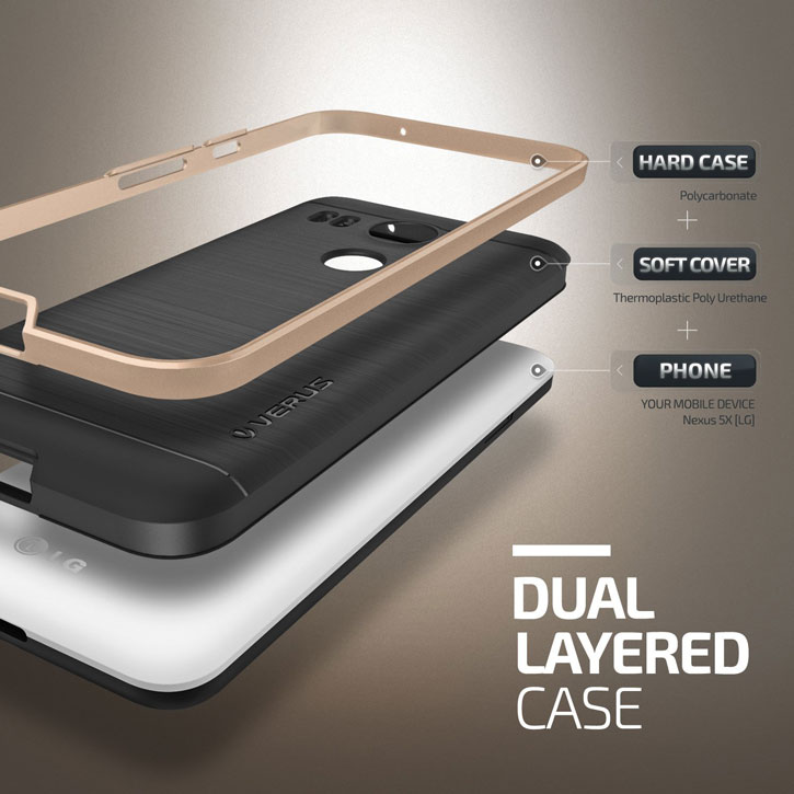 Verus High Pro Shield Series Nexus 5X Case - Champagne Gold