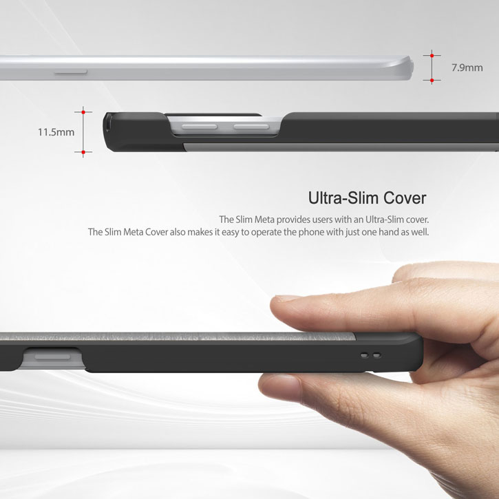 Obliq Slim Meta Samsung Galaxy Note 5 Case - Black / Titanium