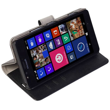 Krusell Boras Microsoft Lumia 950 Folio Wallet Case - Black
